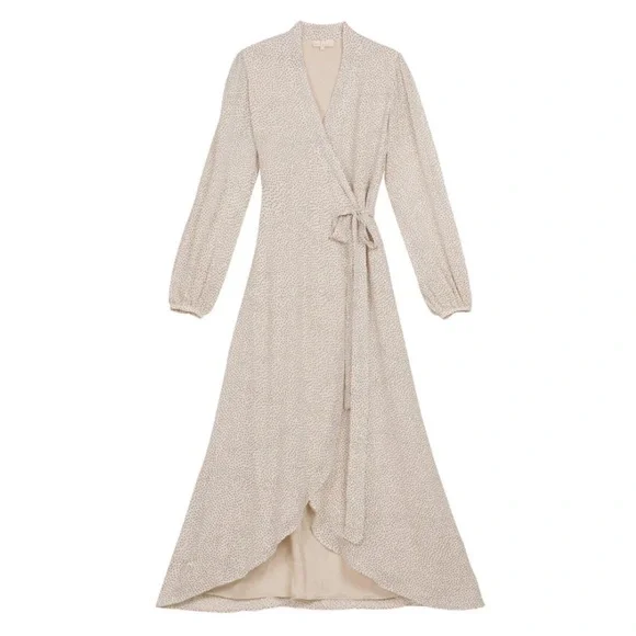 Bytimo | Dresses | Bytimo Delicate Wrap Around Midi Dress Polka Dot |  Poshmark